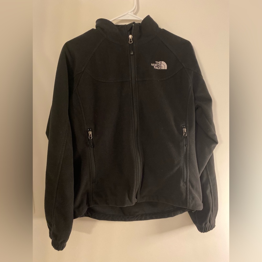 brown north-face windfall